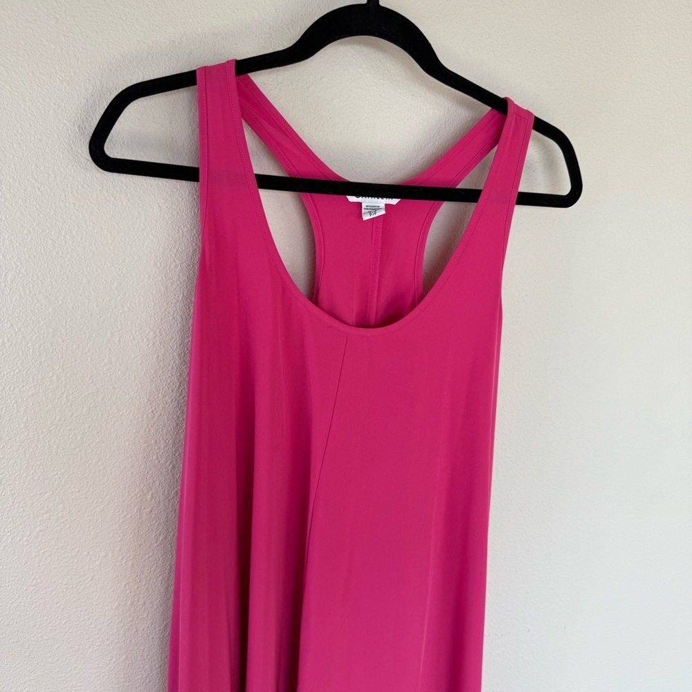 Athleta Presidio Sleeveless Racerback Dress Lightweight High-Low Hot Pink Small - Picture 4 of 12